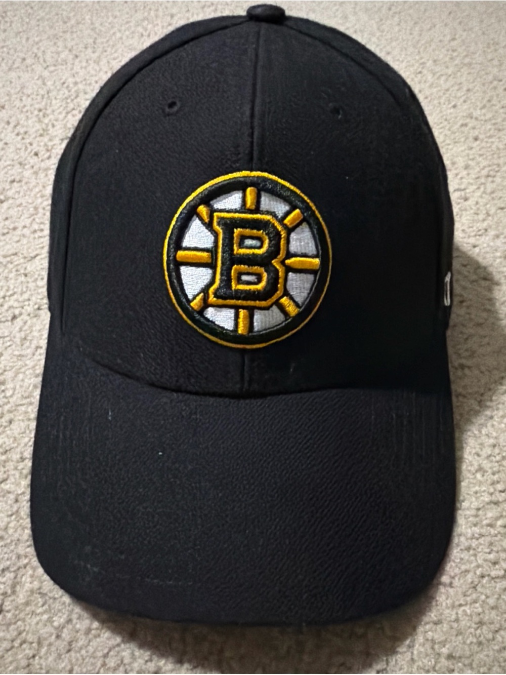 NHL Boston Bruins '47 Black MVP Cap Hat Adjustable One Size Acrylic Wool